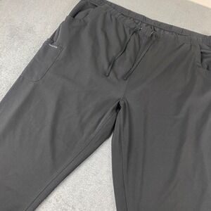 Healing Hands Women 3X Scrub Pants Stretchy Black HH Work Cargo Drawstring Nurse